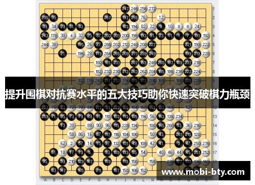 提升围棋对抗赛水平的五大技巧助你快速突破棋力瓶颈 提升围棋对抗赛水平的五大技巧助你快速突破棋力瓶颈